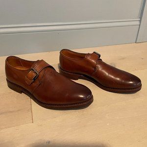 Brooks Brothers Men's Brown Leather Strap Dress Shoes (8.5 D)